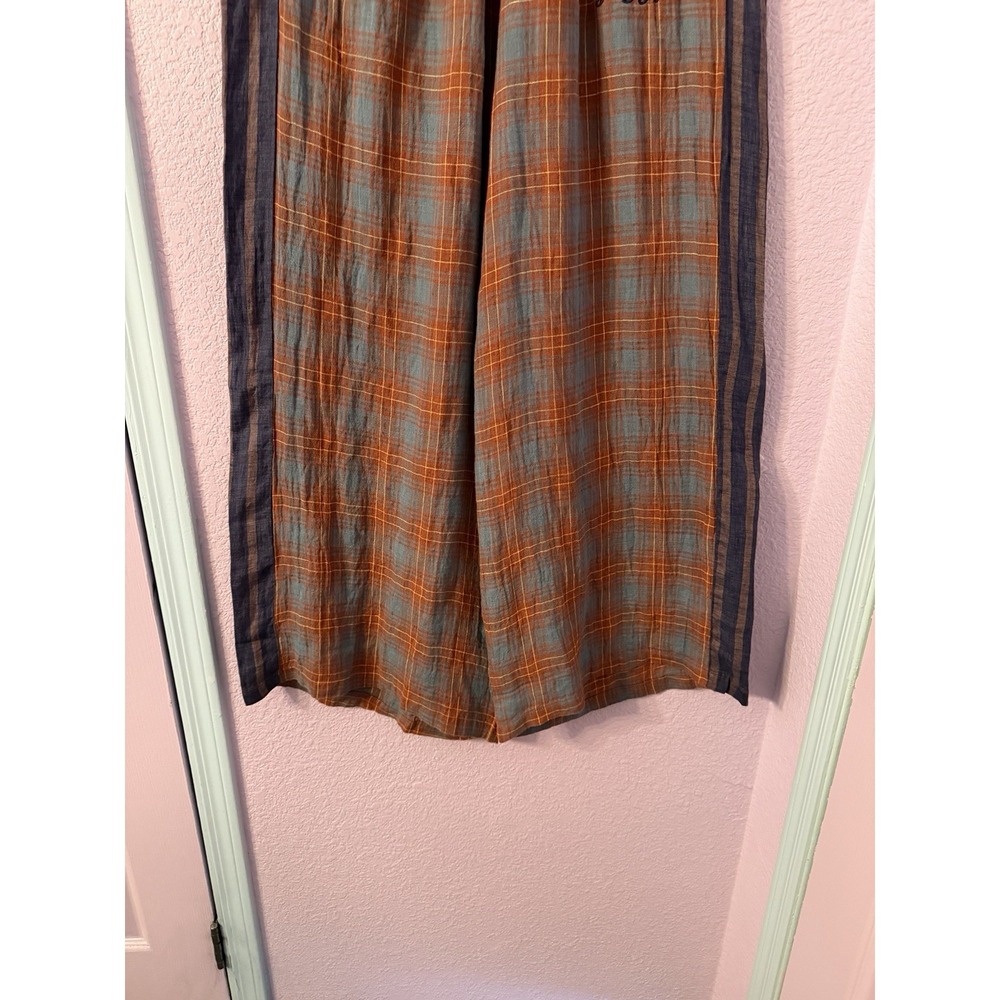 SABBI The Mexicola Wide Leg Pants Womens L Relaxed Linen Pockets Pull On Boho - Picture 6 of 12